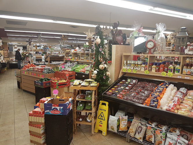 interior of a Caribbean food store in Canada